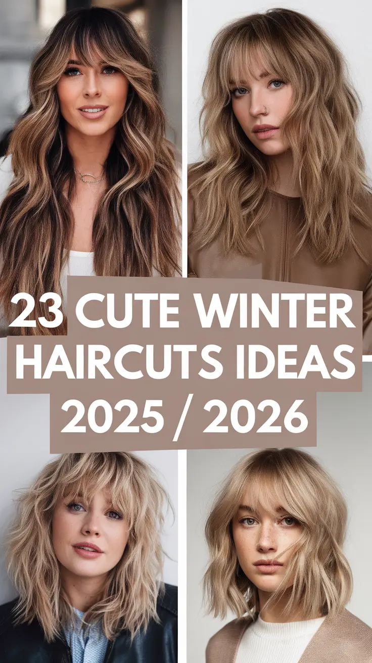 Cute Winter Haircuts Ideas 2025 / 2026: Trendy Short, Medium & Long Looks for Women