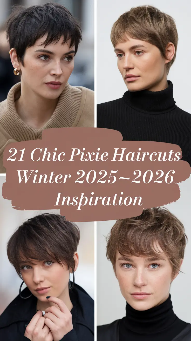 Chic Pixie Haircuts Winter 2025–2026 Inspiration: 21 Stunning Short Styles to Try Now