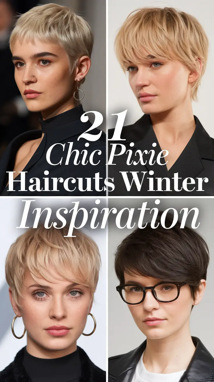 Chic Pixie Haircuts Winter 2025–2026 Inspiration: 21 Stunning Short Styles to Try Now
