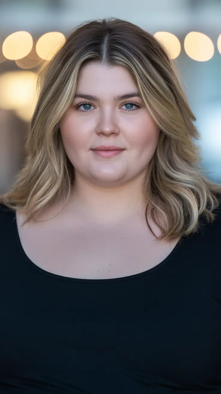 plus size winter haircuts for women 2025 2026 Textured Shoulder-Length Cut with Effortless Movement