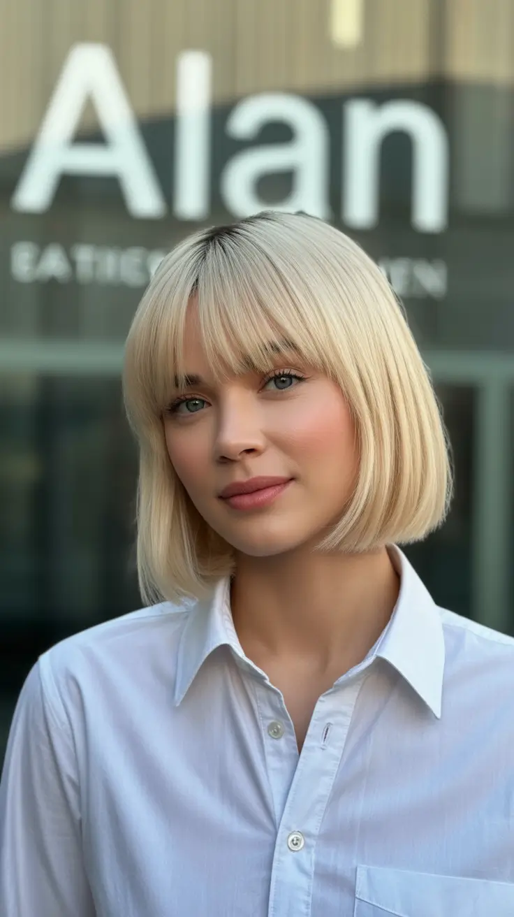 cute short winter haircuts Butter Blonde Classic Bob