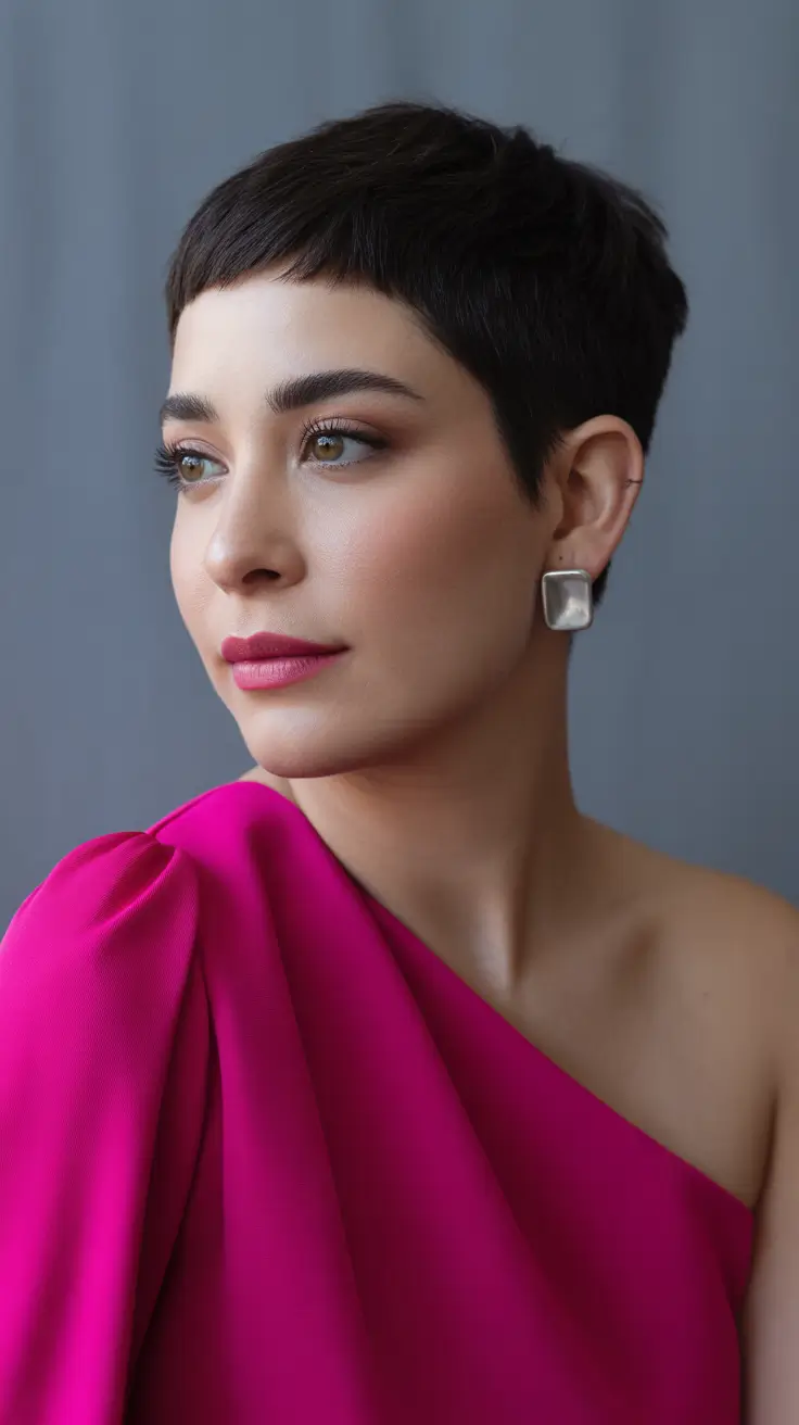 short winter haircuts for women Chic Micro Pixie Elegance