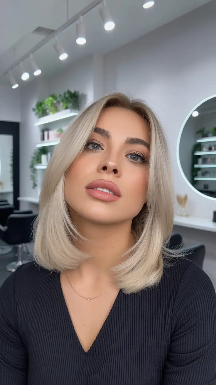 short layered haircuts winter Layered Vanilla Bob