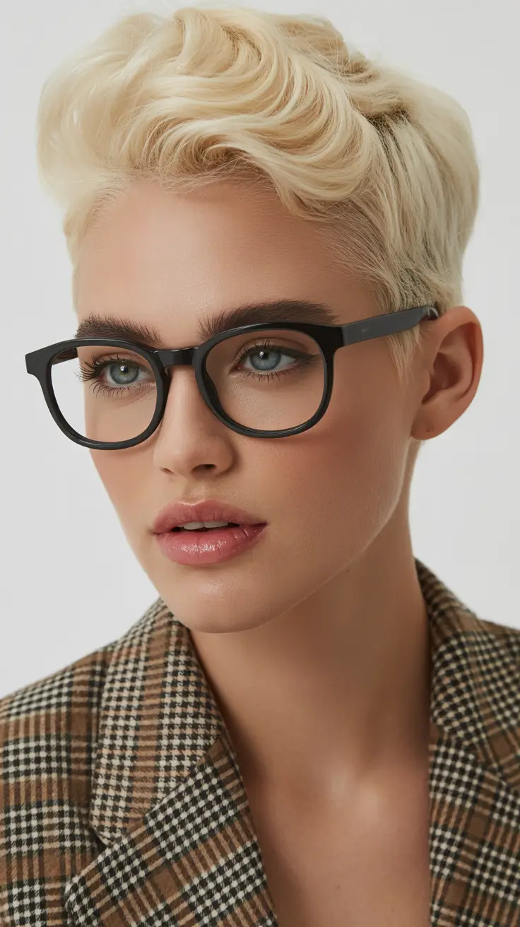cute short winter haircuts Retro Blonde Crop with Volume