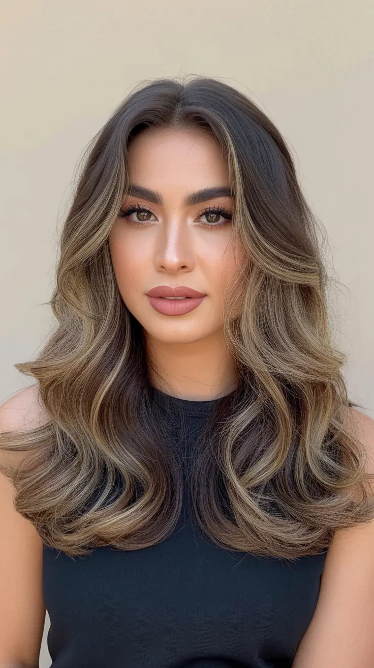 soft winter hair colors 2025 2026 Cool Sand Bronde