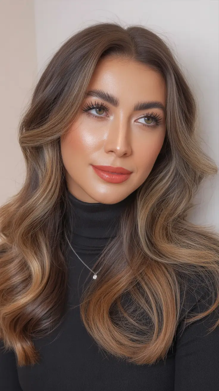 soft winter hair colors 2025 2026 Toffee Ribbon Brunette