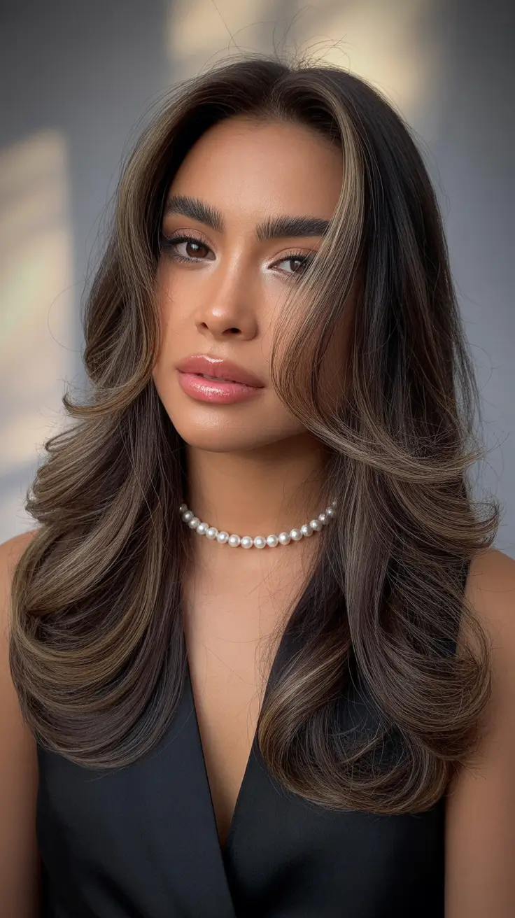 winter-haircuts-medium-round-faces-Face-Framing-Balayage-Layers