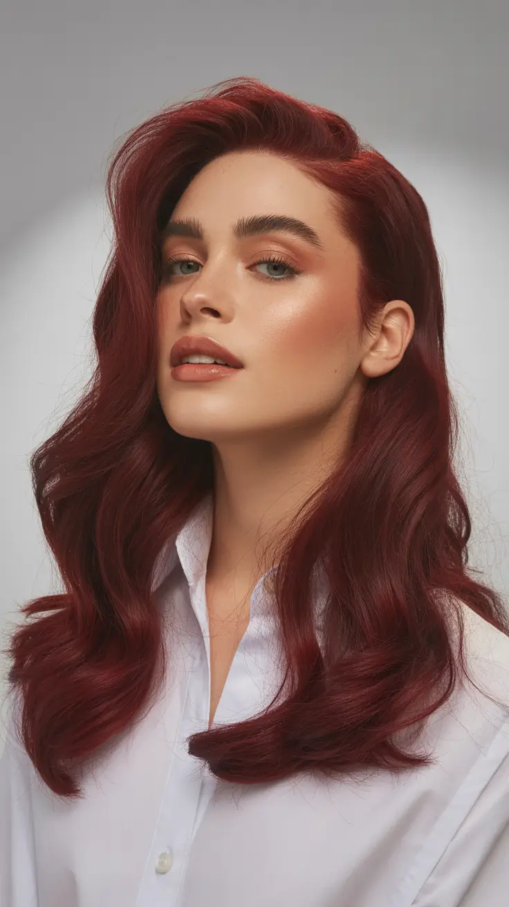 winter-haircuts-long-Velvet-Red-Waves