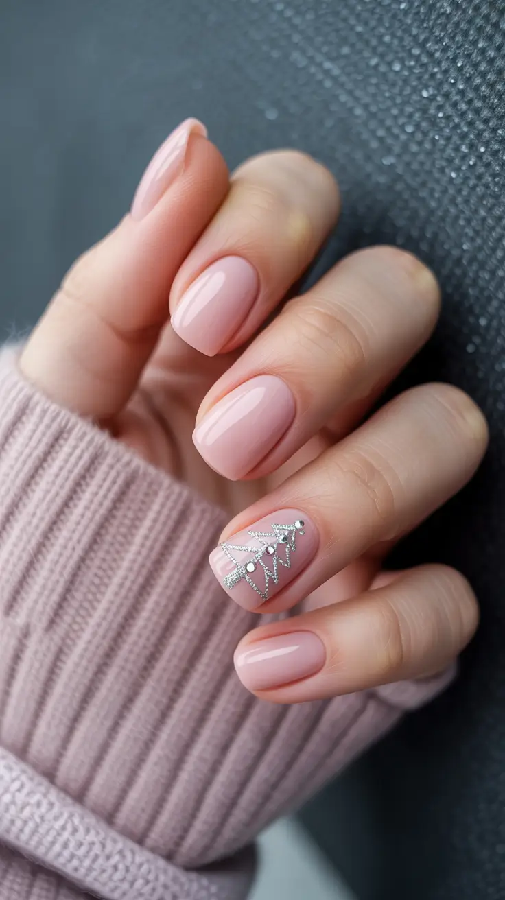 Stylish Short Nails Winter 2025-2026 Soft Blush Elegance
