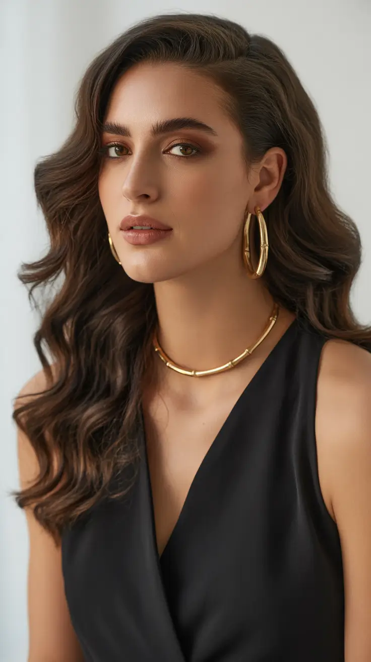 brown hair colors winter Golden Espresso Glam