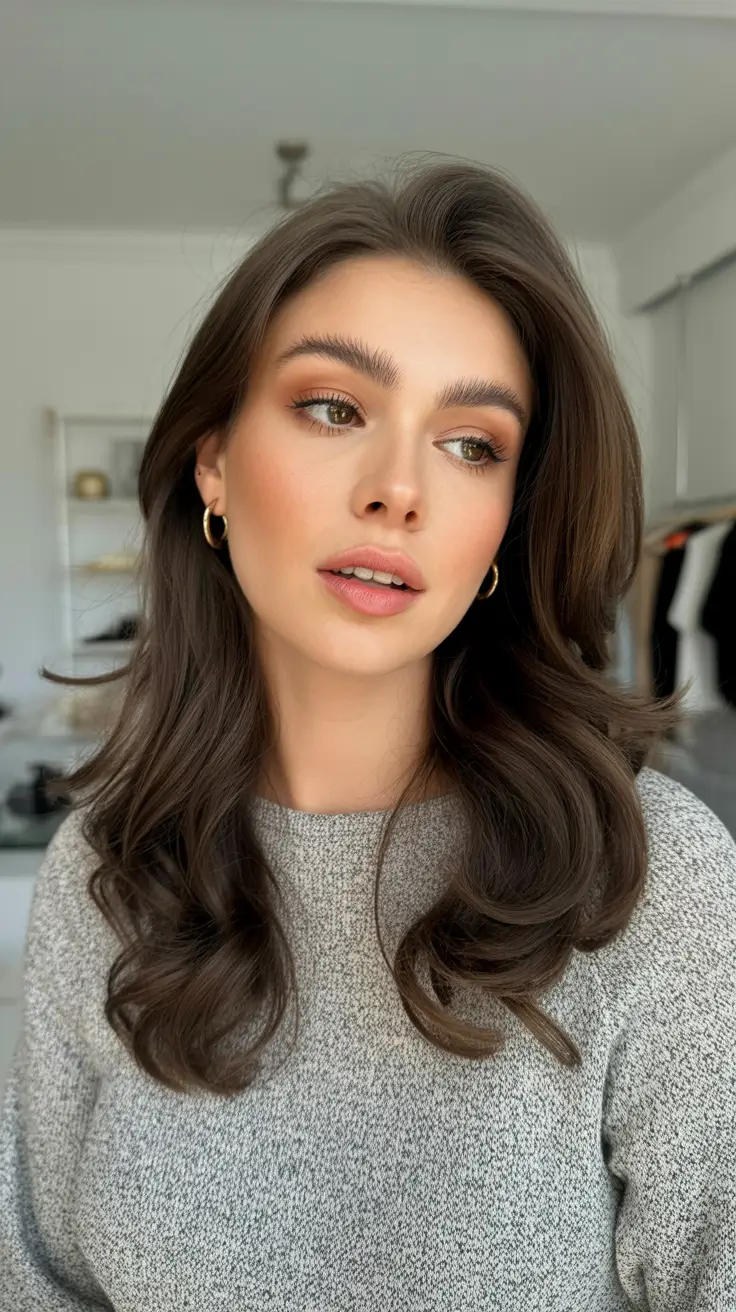 brown hair colors winter Classic Espresso Elegance