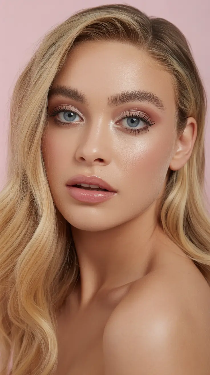 fall winter hair colors for blondes Rose Beige Shimmer