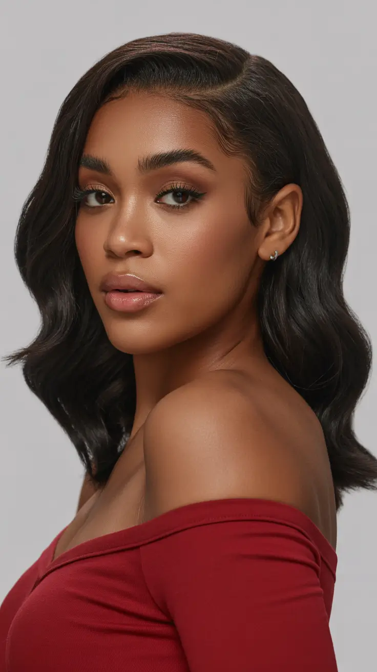 black women winter hair colors Dark Cocoa Elegance