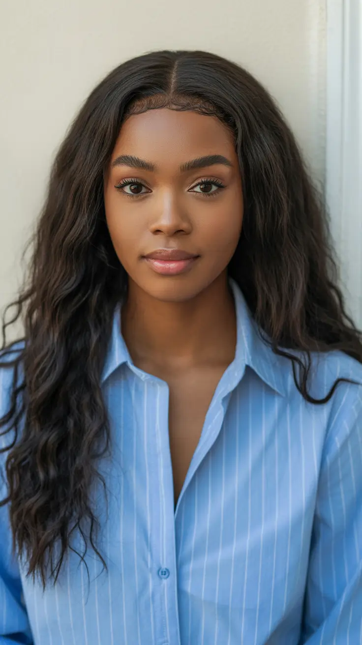 winter hair colors for black women natural Natural Espresso Waves