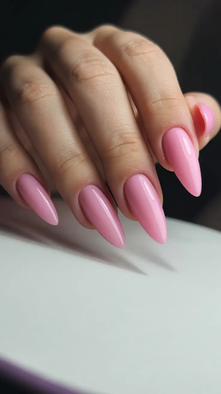 Trendy Pink Winter Nails 2025-2026 Cotton Candy Elegance