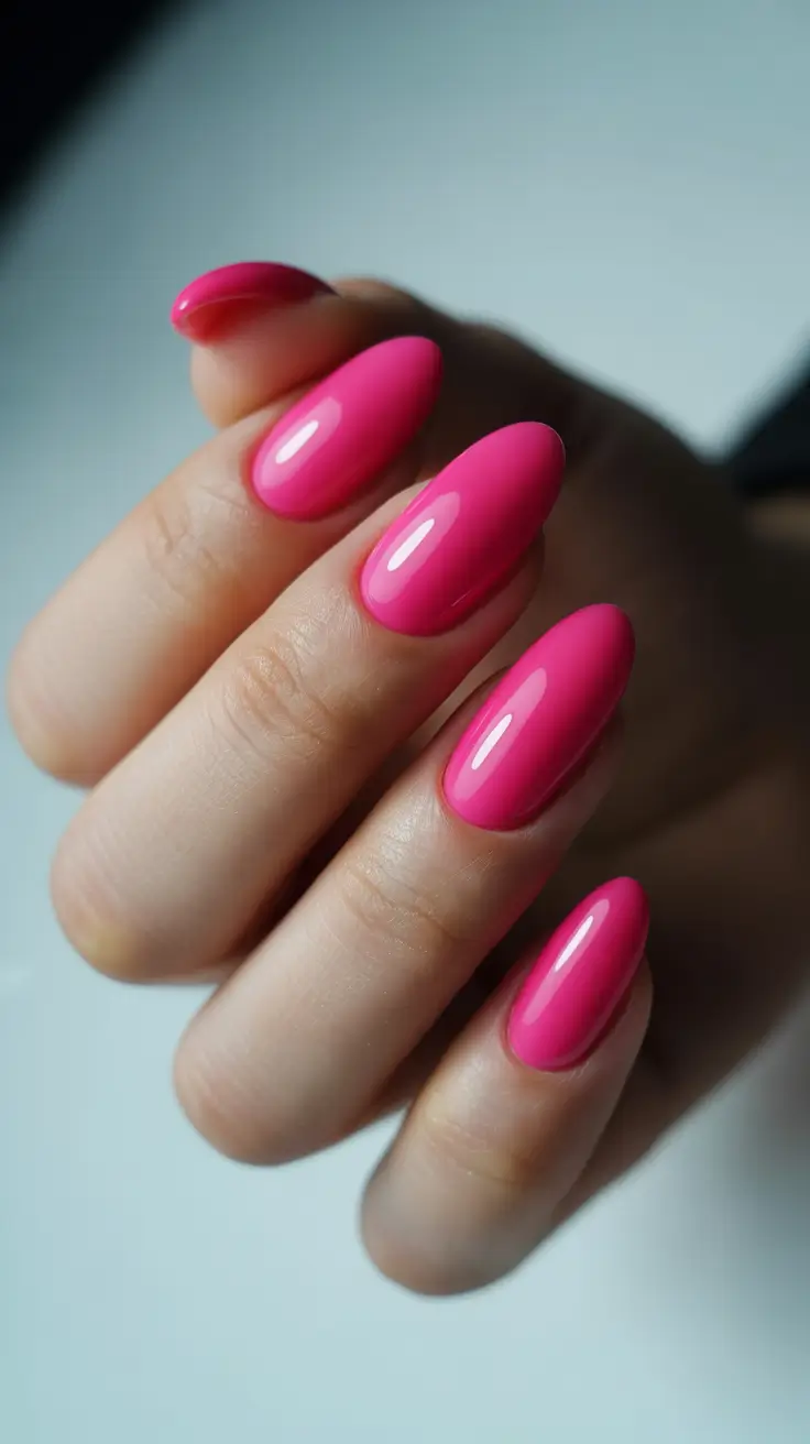 Trendy Pink Winter Nails 2025-2026 Raspberry Gloss Perfection
