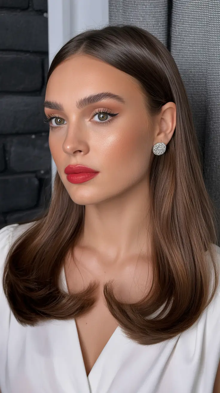winter formal hairstyles medium length Polished Mid-Length Flip