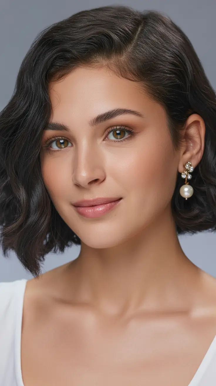 winter formal hairstyles for short hair Soft Wavy Bob