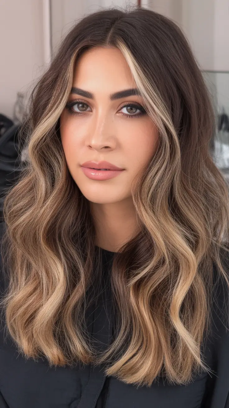 winter hair colors with highlights Hazelnut Luxe Balayage