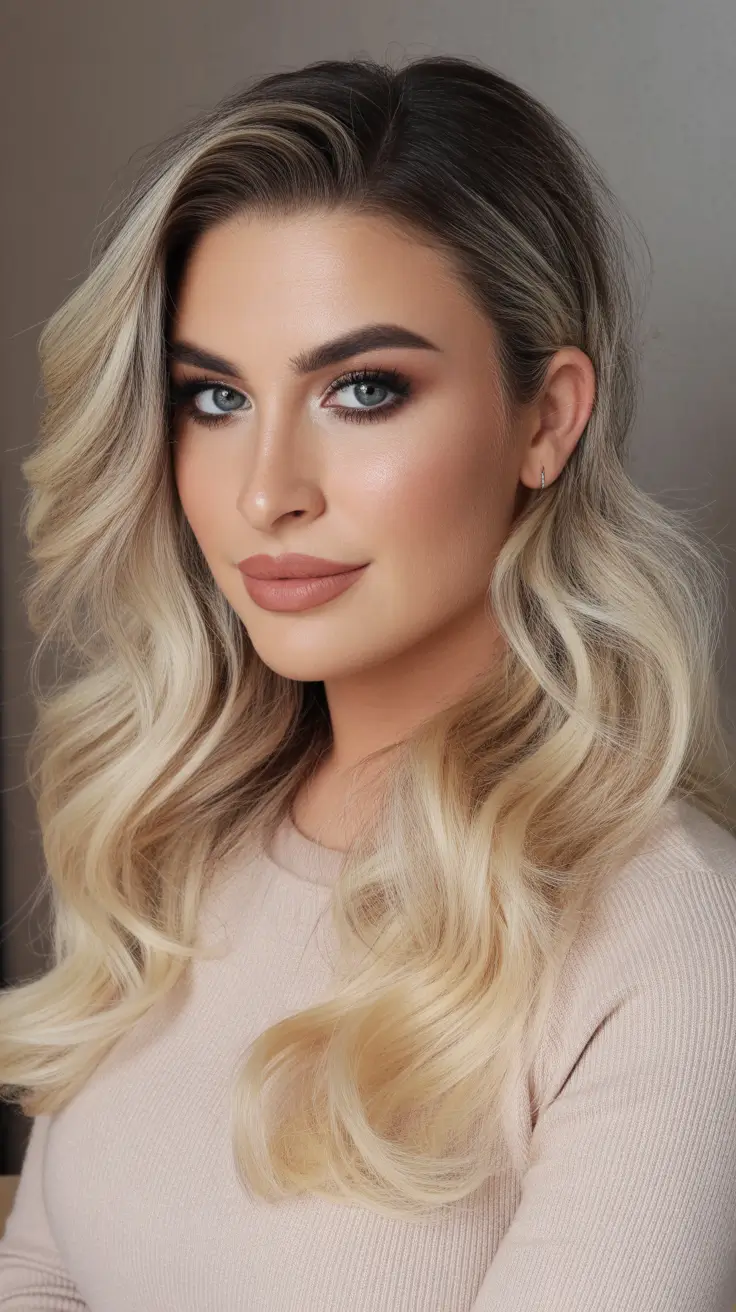winter hair colors with blonde highlights Frozen Vanilla Blonde Elegance
