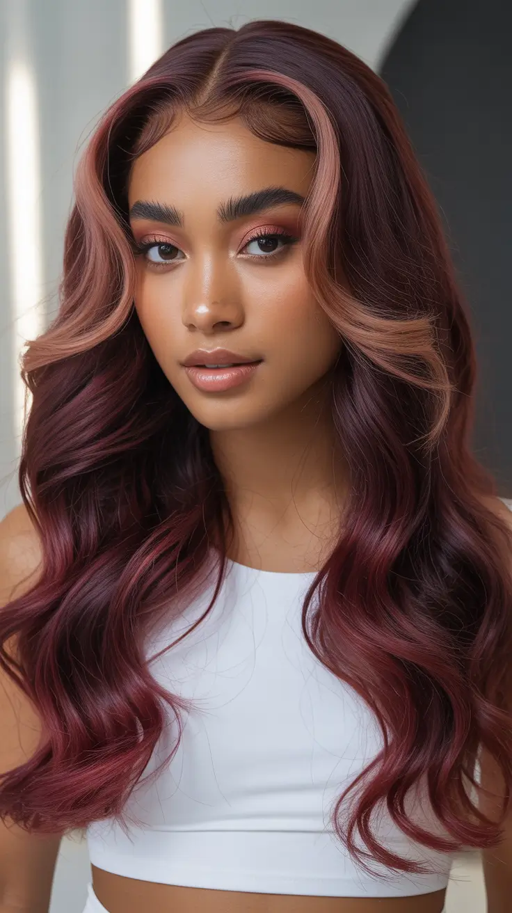 winter hair colors for dark skin Rosewood Dimension
