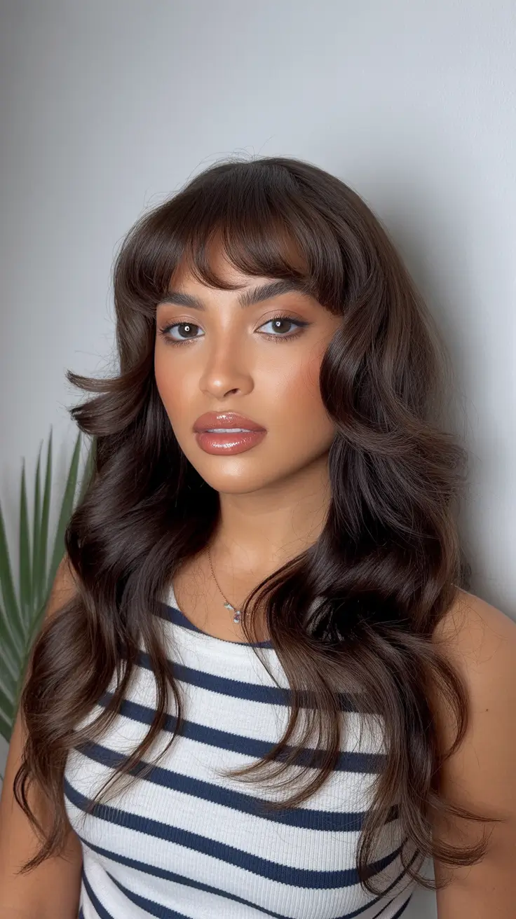winter hair colors for dark skin Espresso Retro Layers
