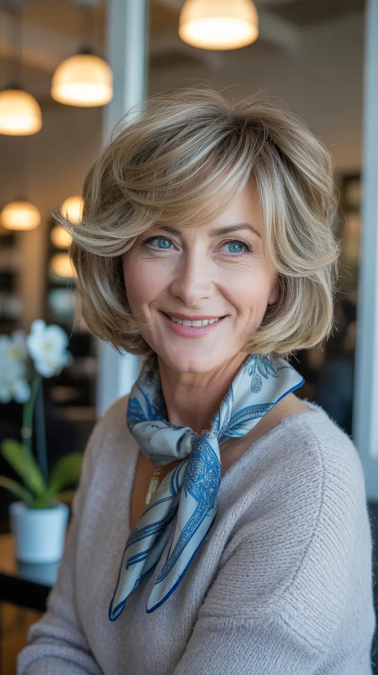 blonde mid length bob 2025