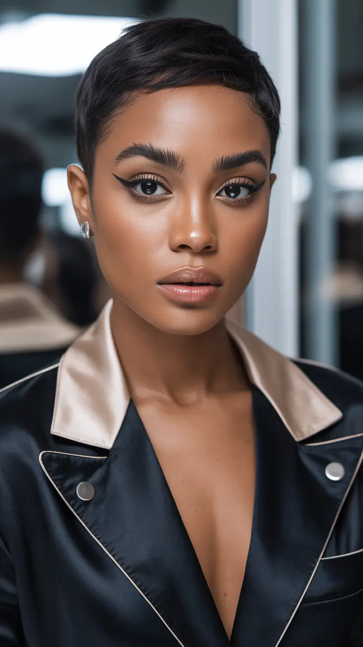 winter hairstyles for black women short pixie