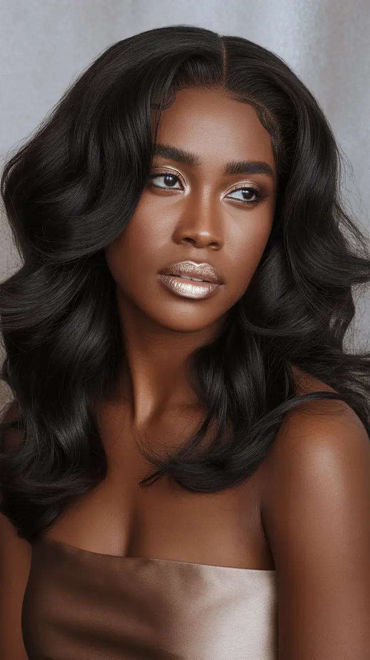 winter hairstyles for black women wigs hollywood waves