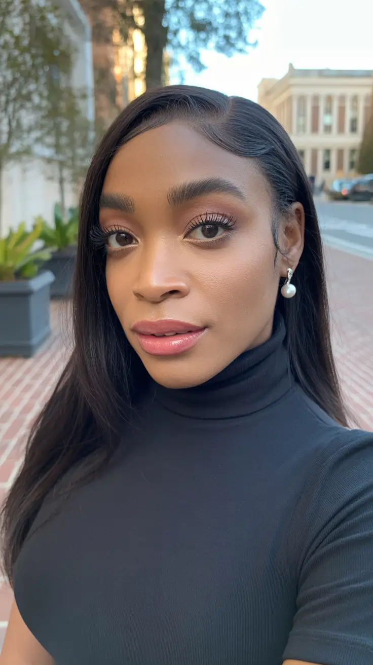 winter hairstyles for black women wigs silky straight side part