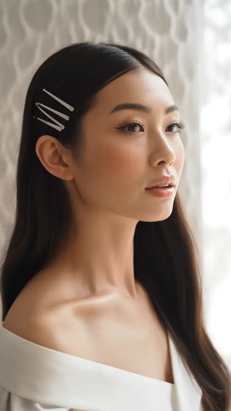 Winter 2025-2026 Hairstyles Ideas Sleek Barrettes