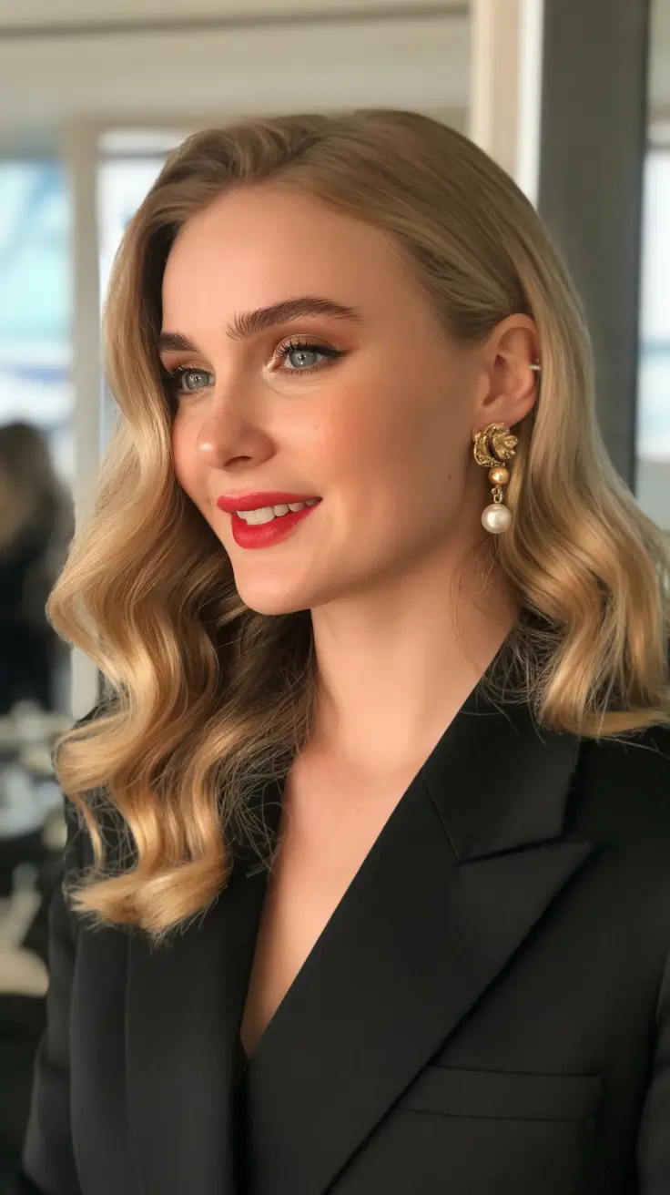 Winter 2025-2026 Hairstyles Ideas Blonde Waves