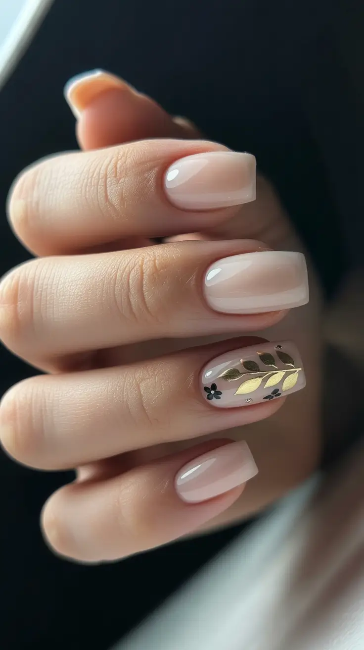 winter nails ideas classy Soft Nude Botanica
