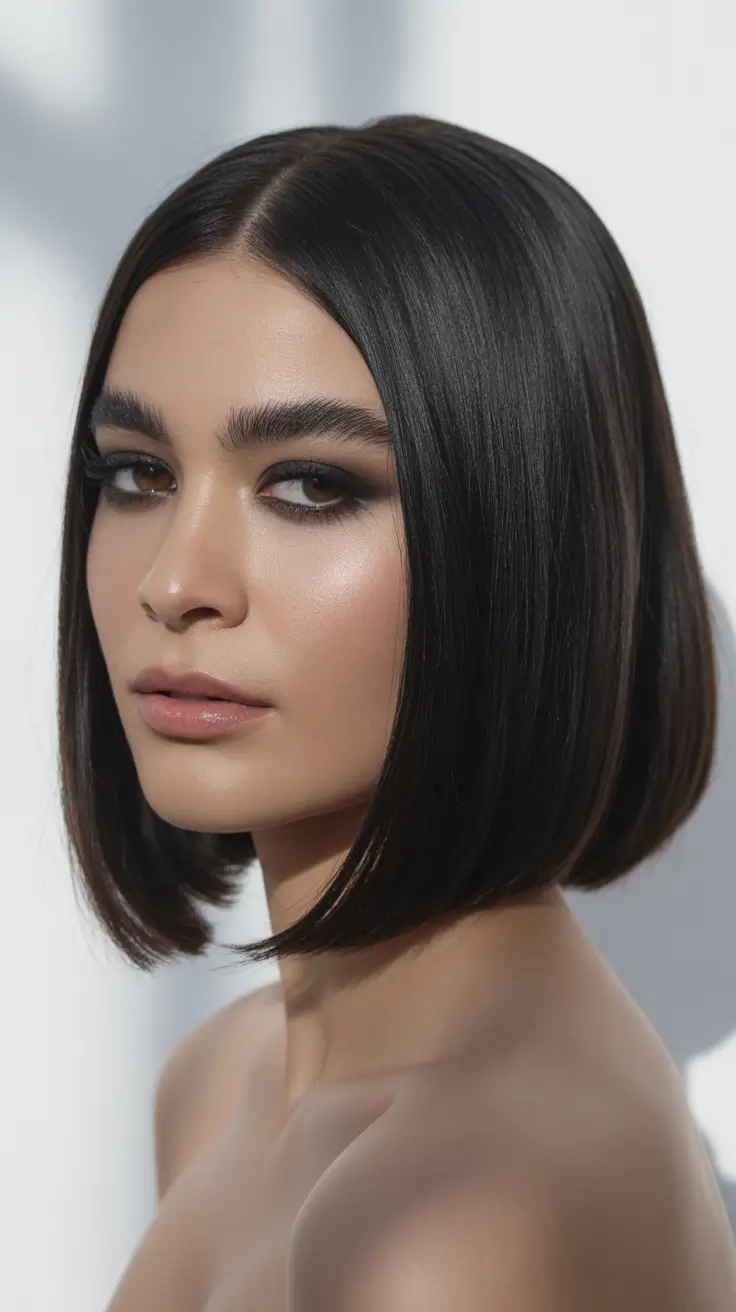 winter hair color short bob haircuts Black Onyx Precision