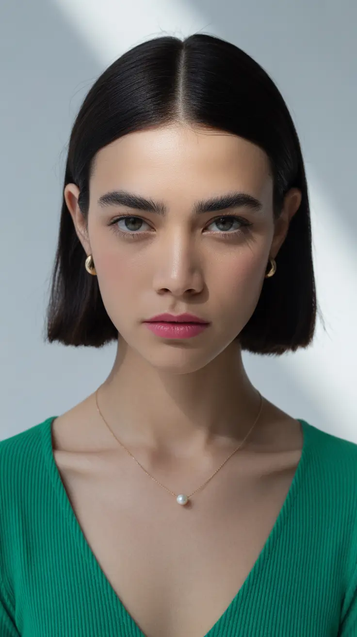 winter hair color short bob haircuts Polished Noir Edge