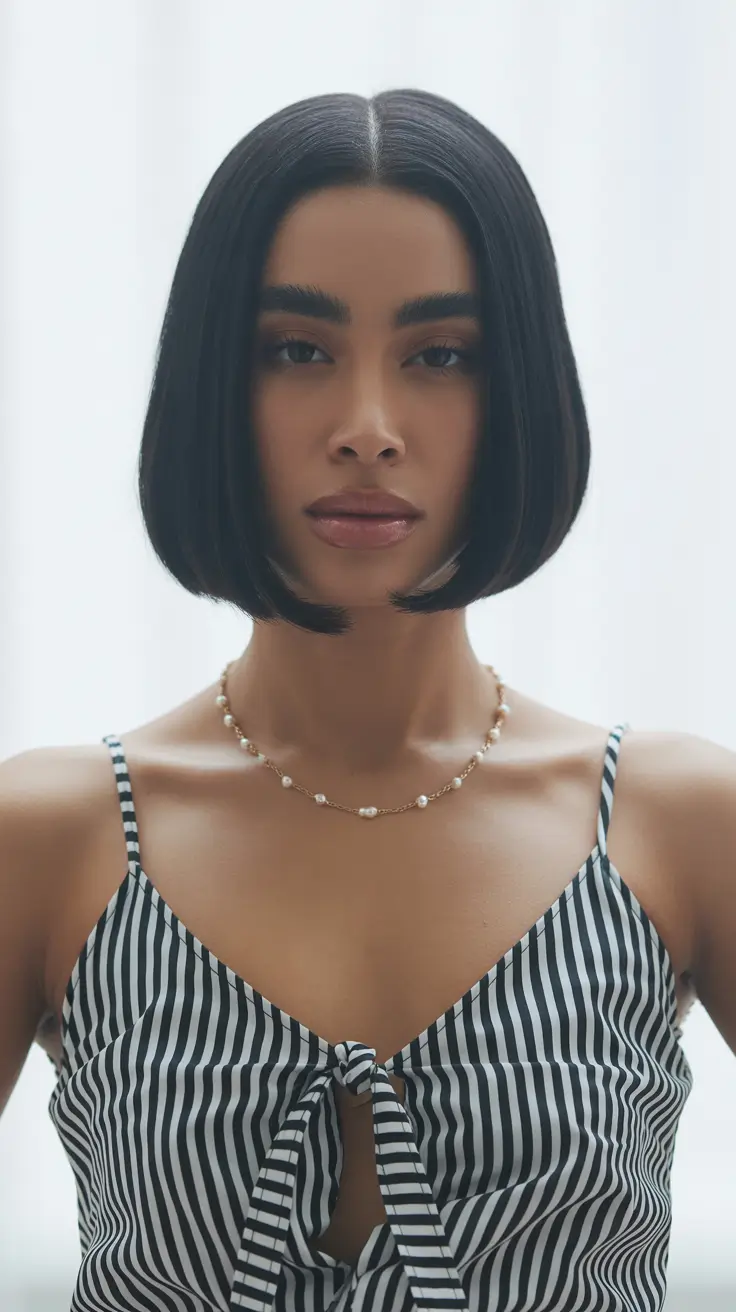 winter hair color short bob haircuts Chic Graphite Sleek