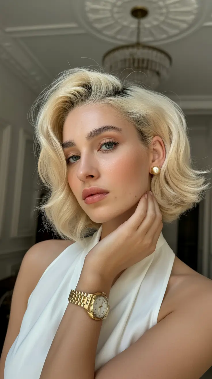 winter hair color short bob haircuts Golden Hour Volume
