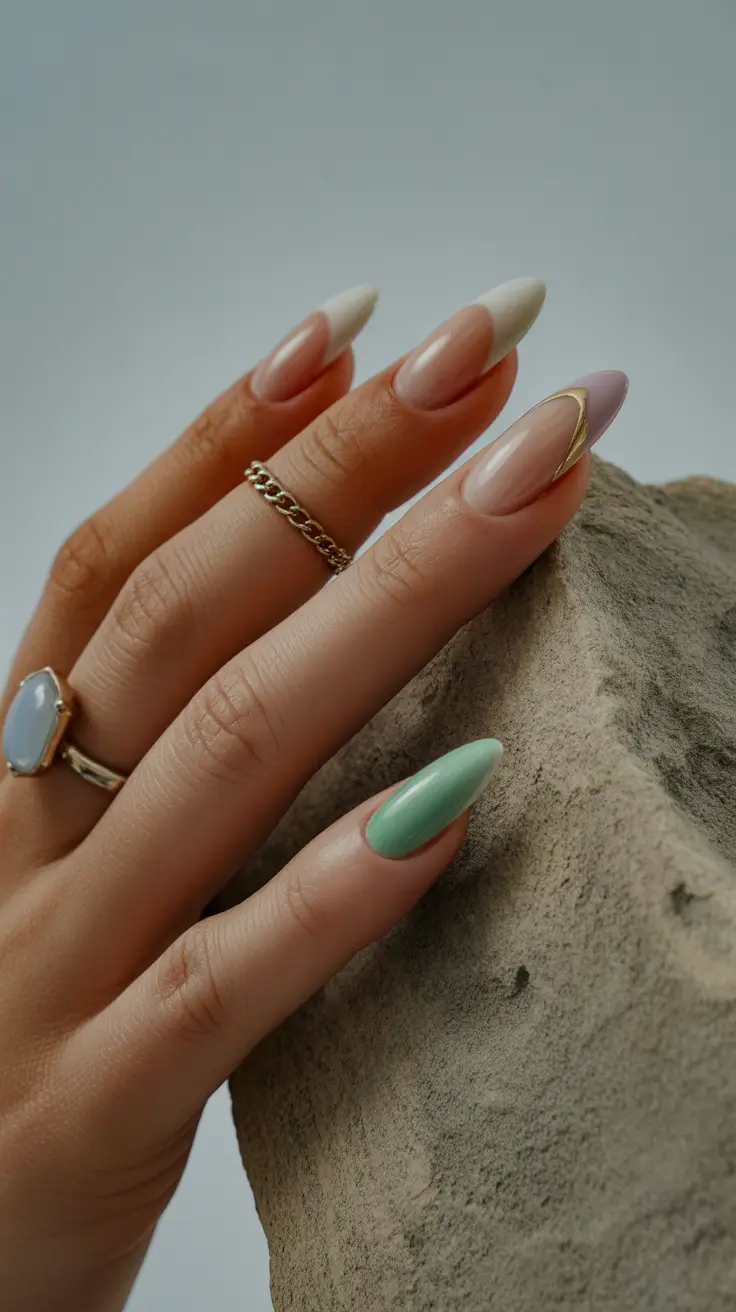 winter gel nails 2025 Neutral Essence