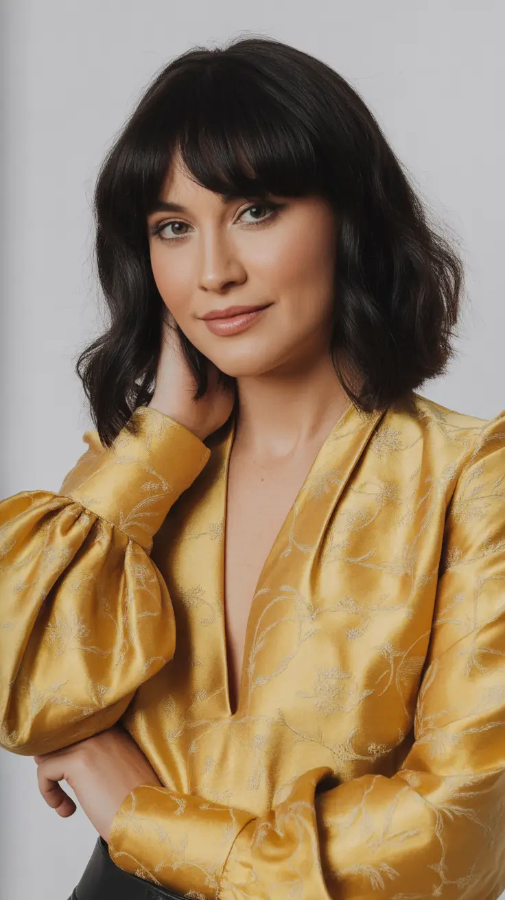 winter hair colors for brunettes Velvet Espresso Bob