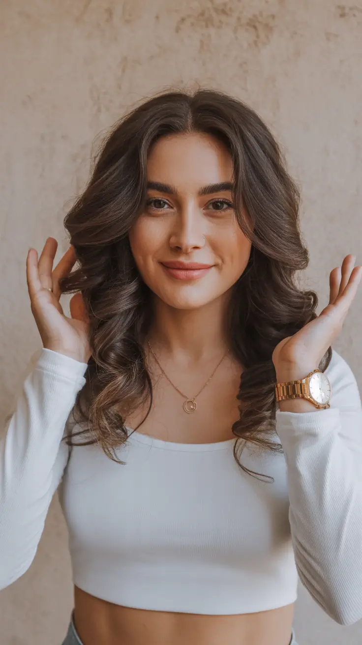 winter hair colors for brunettes Classic Brunette Bounce