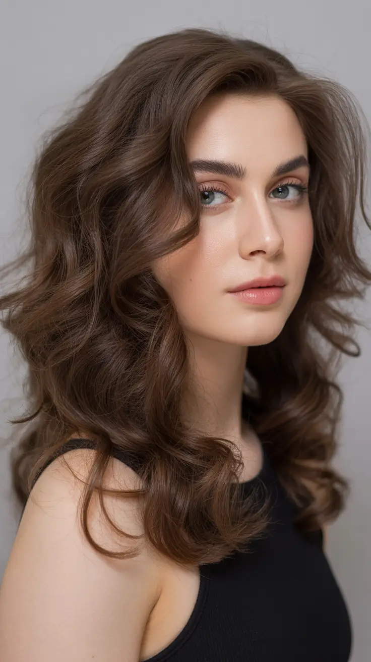 winter hair colors for brunettes Classic Chestnut Volume