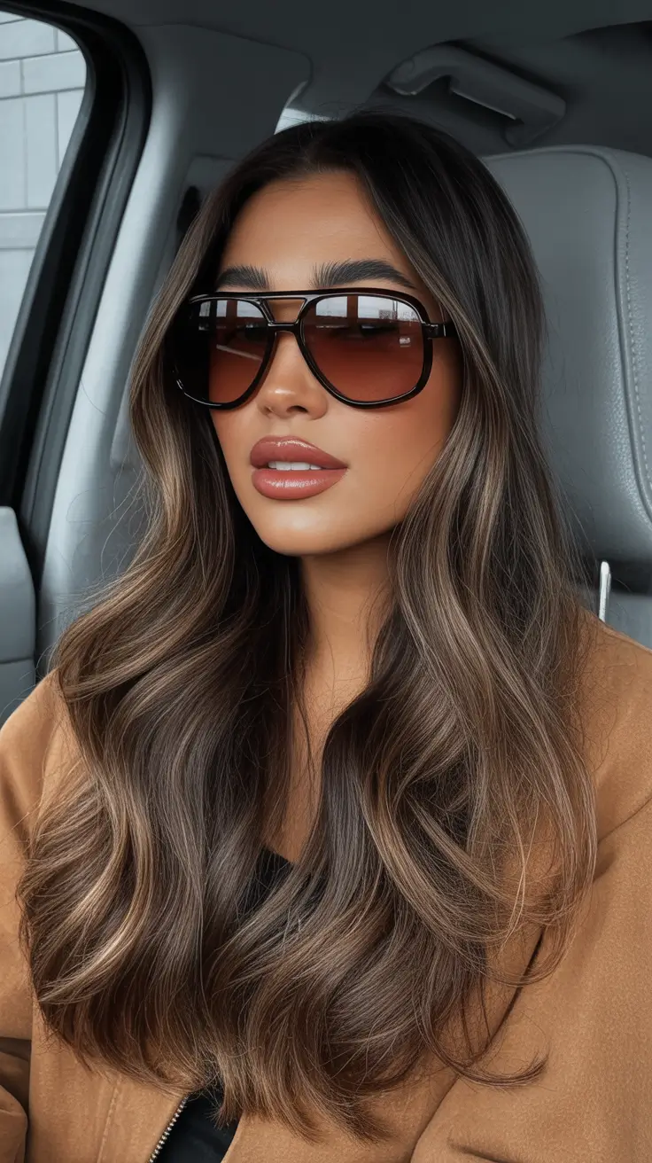 winter hair colors 2025 2026 trends styles Mocha Melt Waves