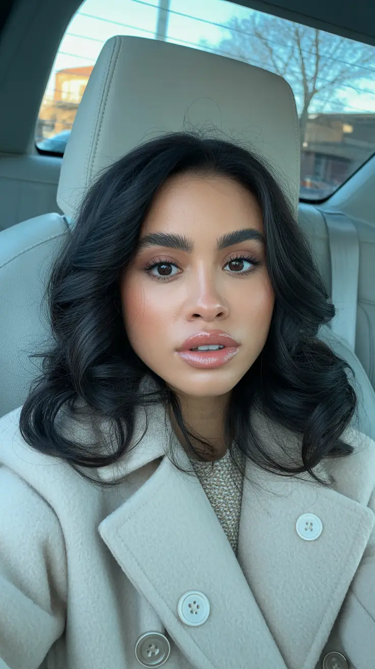 winter hair colors 2025 2026 trends styles Classic Dark Chocolate Volume