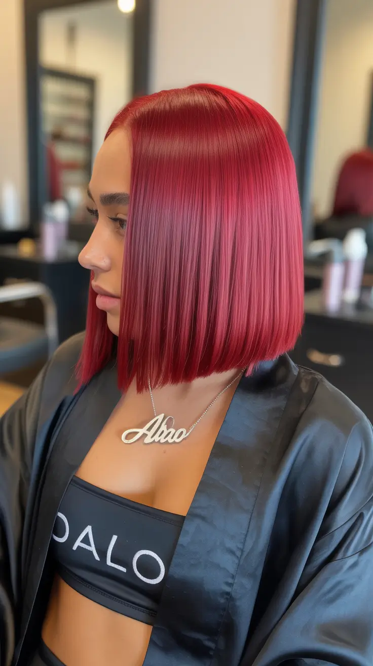 Winter Hair Colors 2025 2026 Trends Styles Cherry Silk Bob
