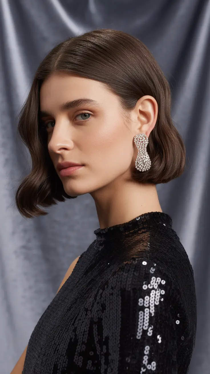 winter hair colors 2025 2026 trends styles Glamorous Espresso Bob