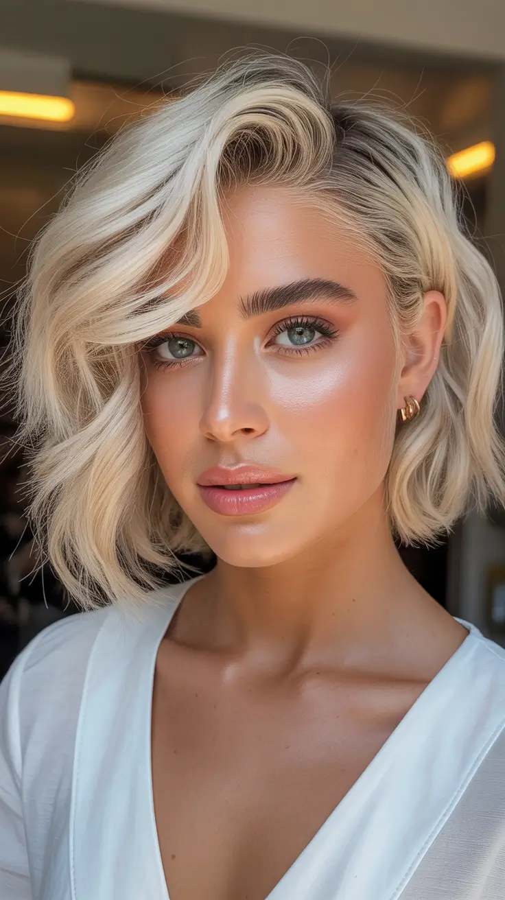 Winter Hair Colors 2025 2026 Trends Styles Snowlit Short Blonde