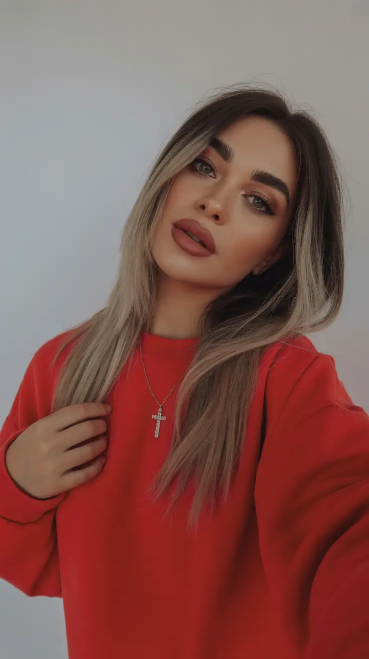 winter haircuts long round faces Long Dimensional Blonde Layers with Cool Undertones