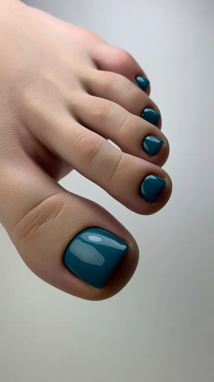 winter nails toes Teal Depth