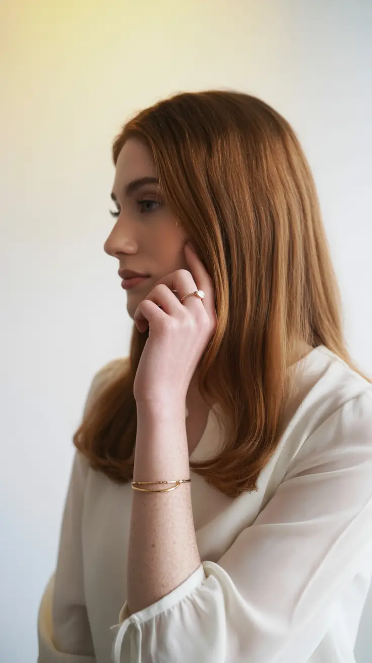 Auburn hair color 2026 Subtle Caramel Auburn