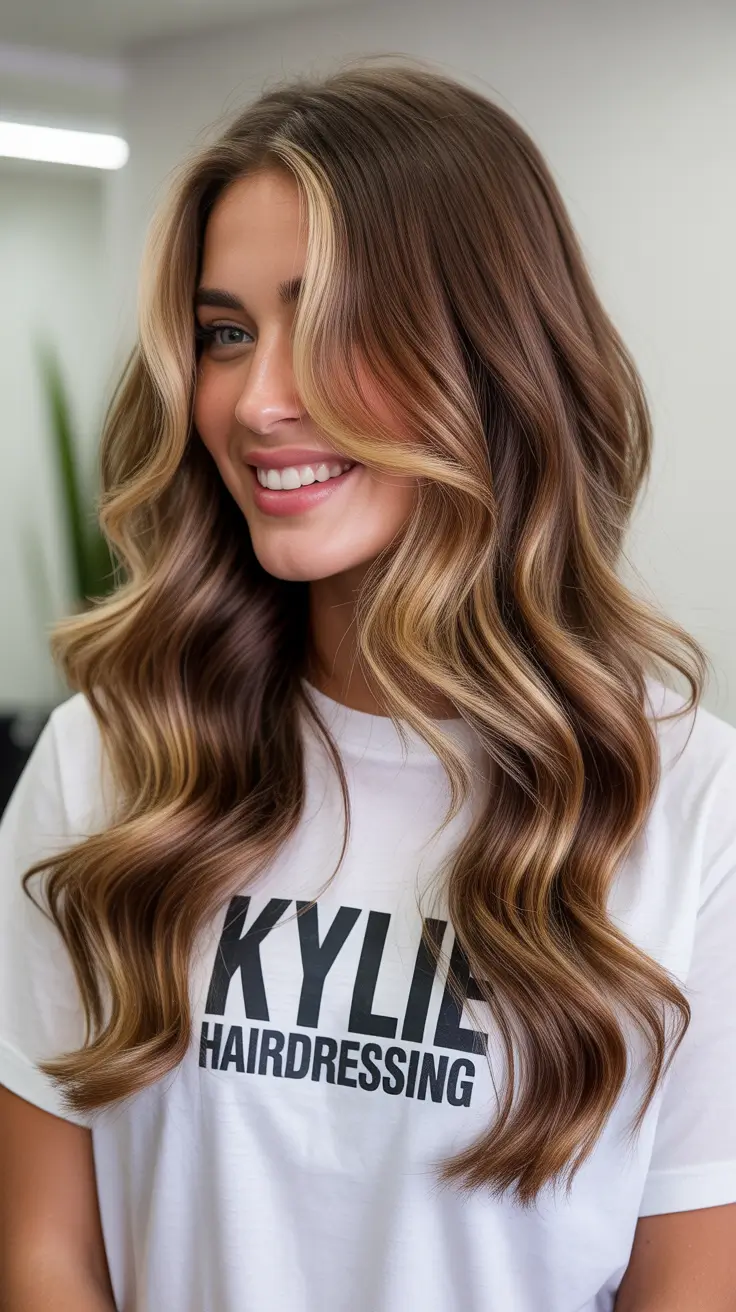 balayage hair color ideas 2026 Soft Caramel Flow